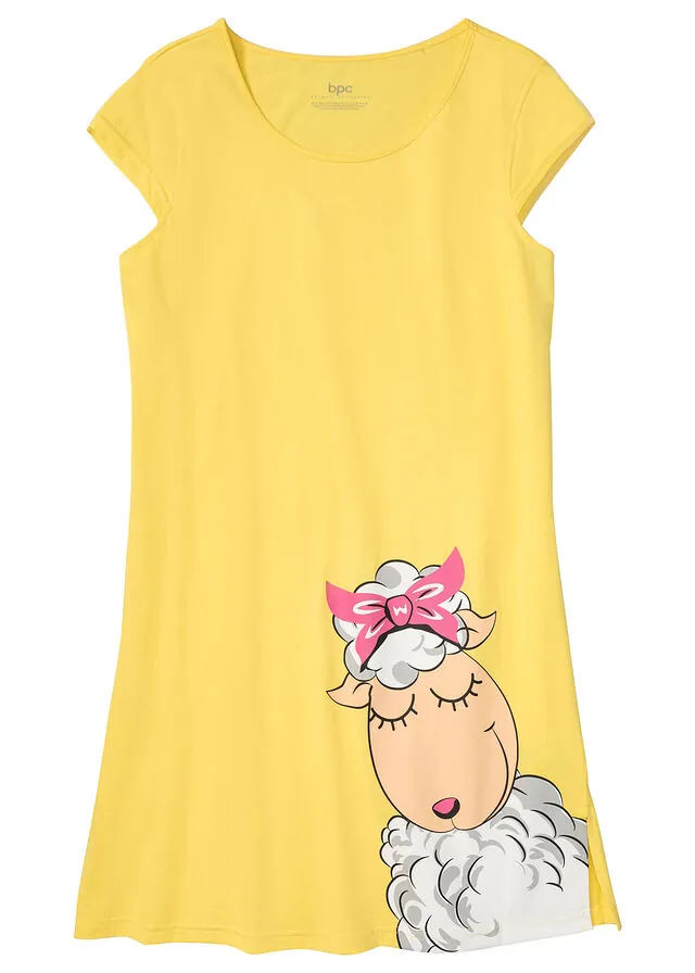 Camisón corto de algodón orgánico puro
