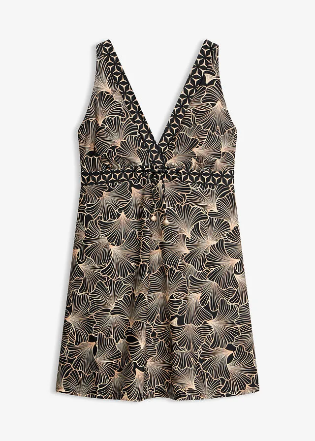 Vestido de baño con escote pronunciado en V