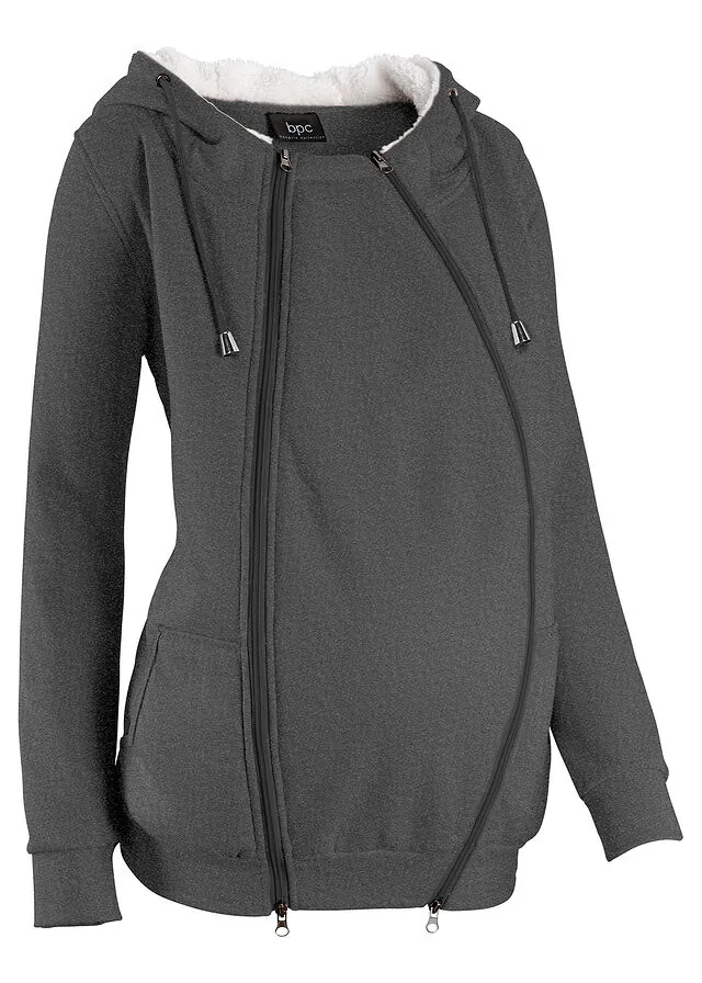 Chaqueta de chándal premamá y de porteo, 3 en 1, con interior esponjoso