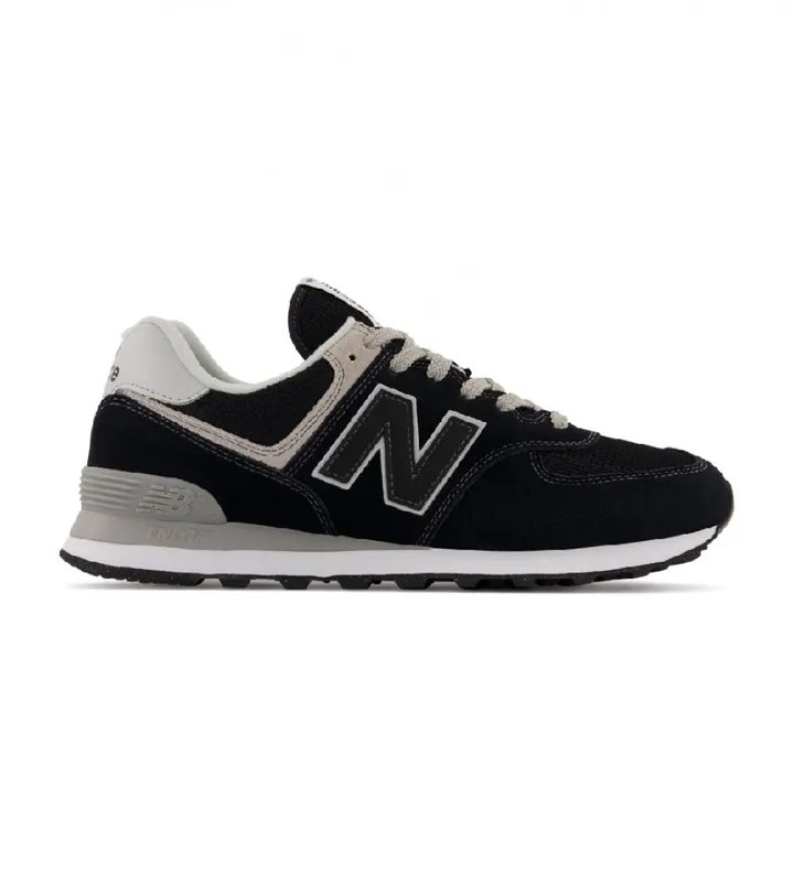New Balance para hombre. ML574V3 Zapatillas 574v2 Evergreen negro (40.5), Tela, Plano, Ante, Cordones, Casual