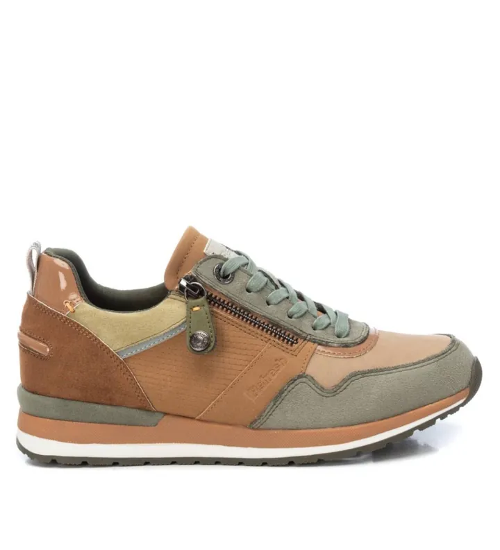 Refresh para mujer. 17205904-KAKI Zapatillas 172059 verde (36), 1 a 3cm, Cremallera, Casual