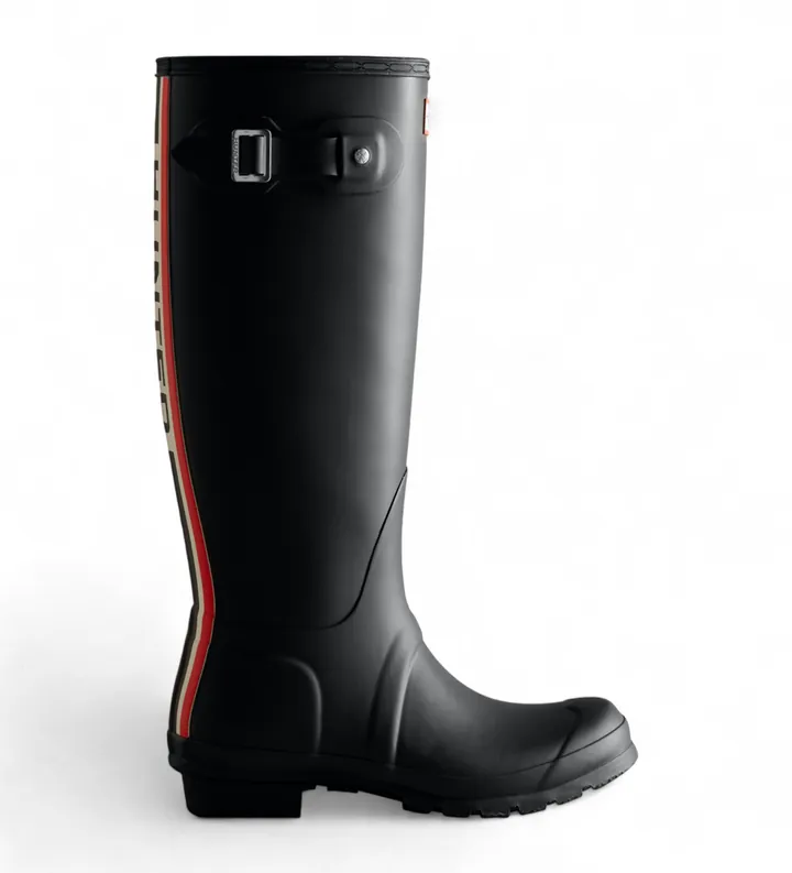 Hunter para mujer. WFT2353RMA Botas ORG Tall negro (36), Plano, Ninguno, Casual