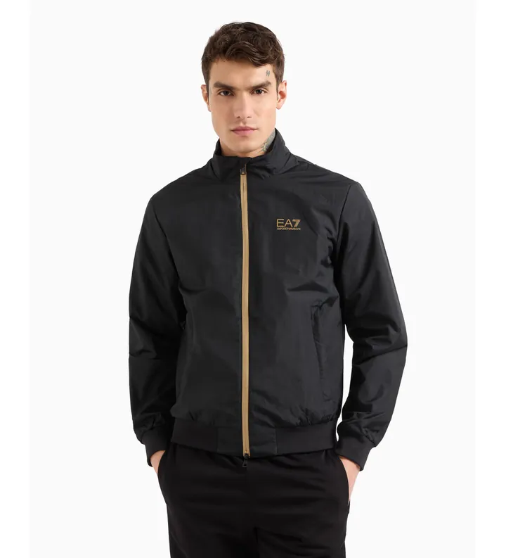 EA7 para hombre. 7M000424_AF13569 Chaqueta Bomber negro (3XL), Casual, Poliéster