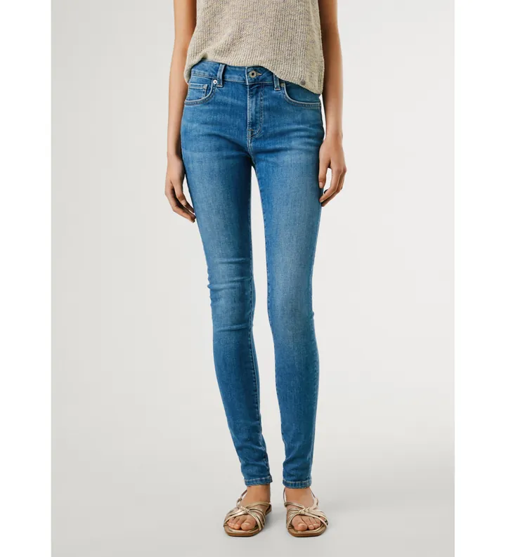 Pepe Jeans para mujer. PL2047284AA Jeans Skinny Regent azul (24/30), Casual, Algodón, Denim