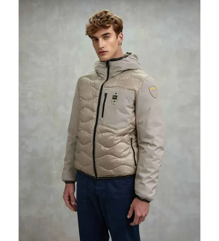 Blauer para hombre. 25WBLUC08078 Plumífero Albert beige (XL), Casual, Poliéster