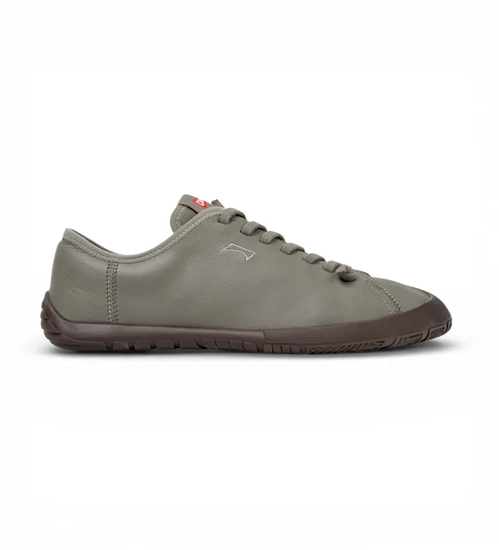 Camper para hombre. K101114-006 Zapatillas de Piel Peu Path+ gris (41), Plano, Cordones, Casual