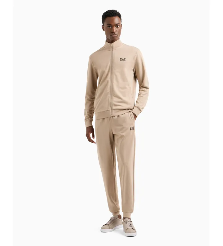 EA7 para hombre. 8NPV60_PJVRZ Chándal Track beige (XS), Casual, Deportivo, Algodón, Multideporte, Manga larga
