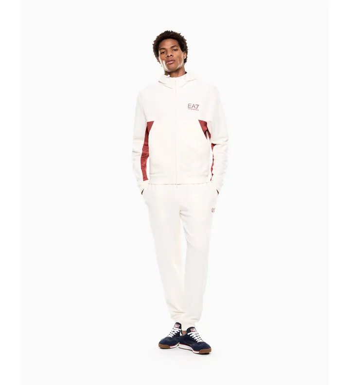 EA7 para hombre. 7M001611_AF12451 Conjunto Summer Block Blanco (3XL), Casual, Deportivo, Algodón, Sportswear, Multideporte, Manga larga