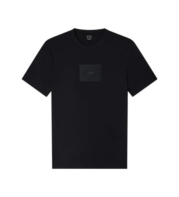 A|X Armani Exchange para hombre. XM002456AF10356UB101 Camiseta Deep marino (L), Casual, Algodón, Manga corta