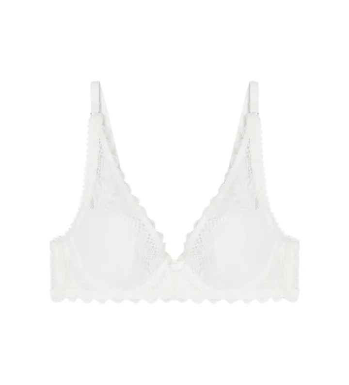 Emporio Armani para mujer. EW000434_AF19033 Sujetador Eternal Lace blanco (100B), Homewear, Poliamida