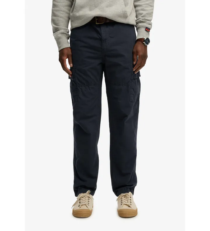 Superdry para hombre. M7011439A Pantalón Ripstop Light Cargo marino (28/32), Casual, Algodón