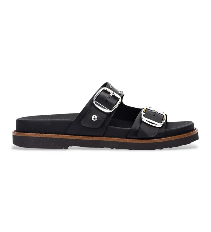 Pikolinos para mujer. W7Z-0939 Sandalias de Piel Aitana negro (35), 1 a 3cm, Ninguno, Casual