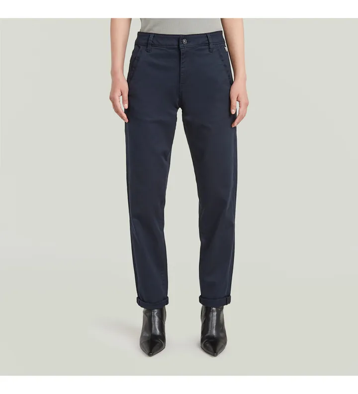 G-Star para mujer. D25257-C105-C742 Pantalón Chino Kate Boyfriend marino (25/30), Casual, Algodón Orgánico, Sostenible