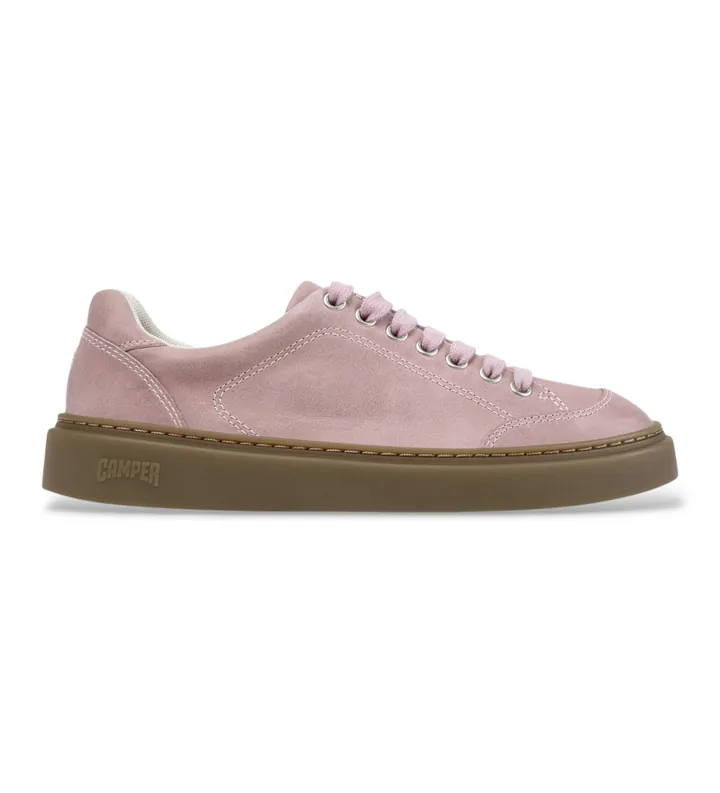 Camper para mujer. K201907-012 Zapatillas de piel Runner Twentyfive rosa (36), Plano, Ninguno, Casual