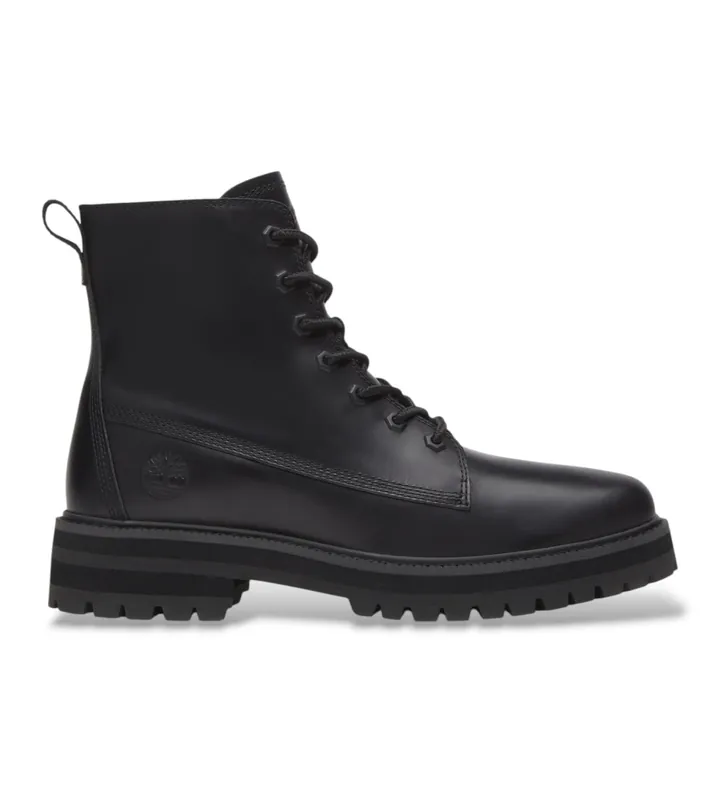 Timberland para hombre. TB0A41CGW021 Botas de piel Britton Drive negro (40), Plano, Cordones, Casual