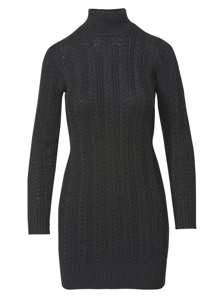 KOROSHI Vestido de punto  negro