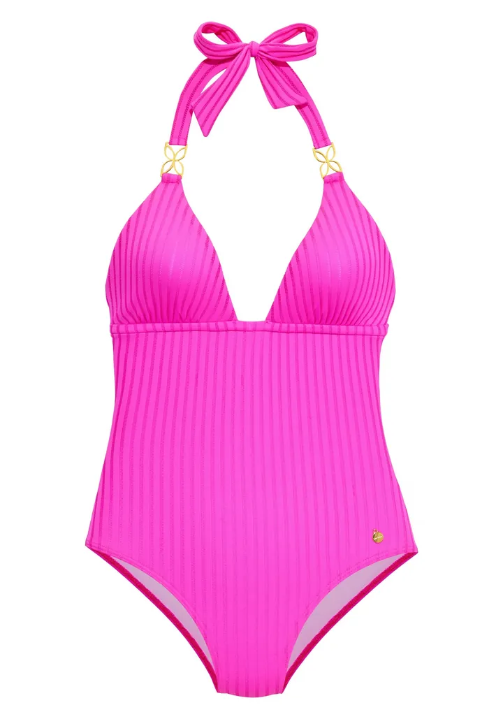 LASCANA Traje de baño rosa neón