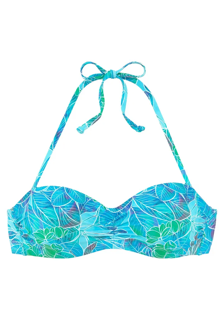 SUNSEEKER Top de bikini marino / azul oscuro / verde / blanco