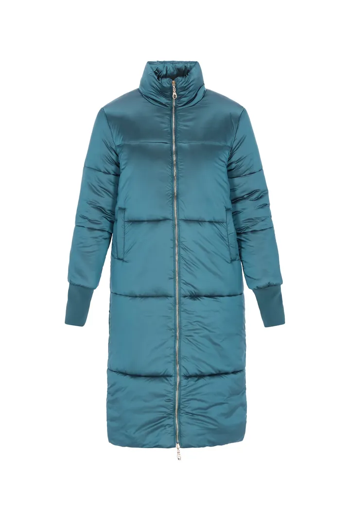 faina Abrigo de invierno azul cian