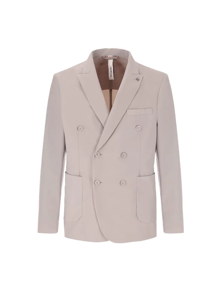Distretto12 Chaqueta tipo saco para negocios gris claro