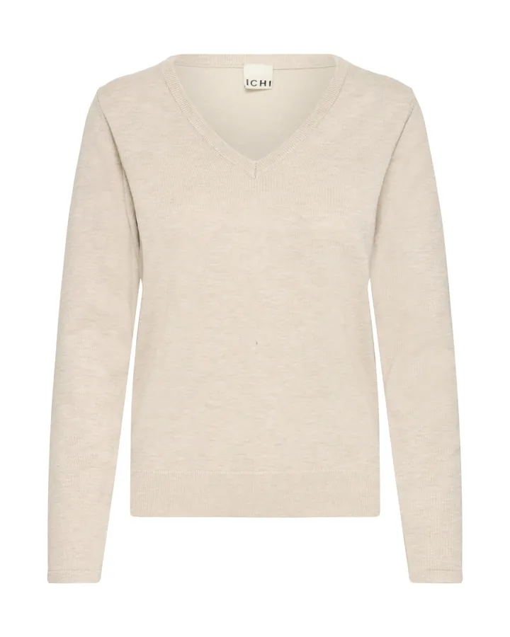 ICHI Jersey 'IHLuls' beige moteado