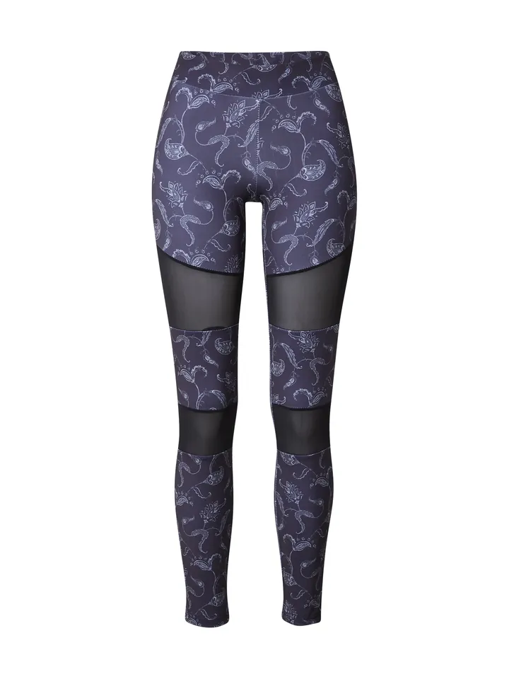 Urban Classics Leggings  negro / blanco
