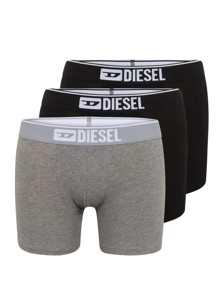 DIESEL Calzoncillo boxer 'Sebastian'  gris moteado / negro / blanco