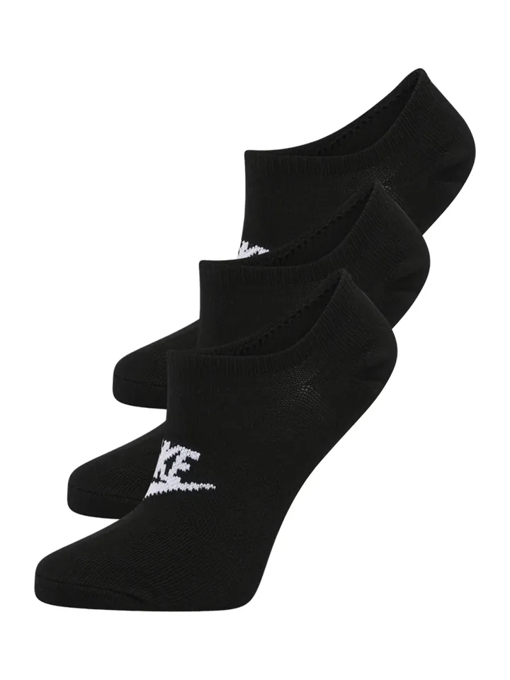 Nike Sportswear Calcetines invisibles 'Everyday Essential' negro / blanco