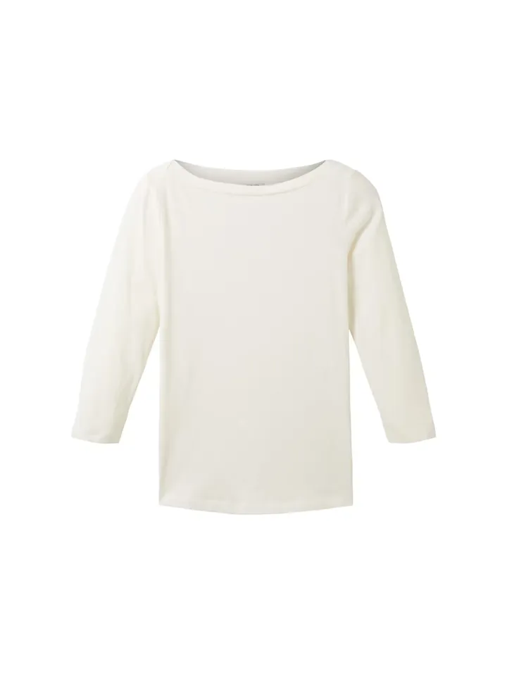TOM TAILOR Camiseta blanco moteado