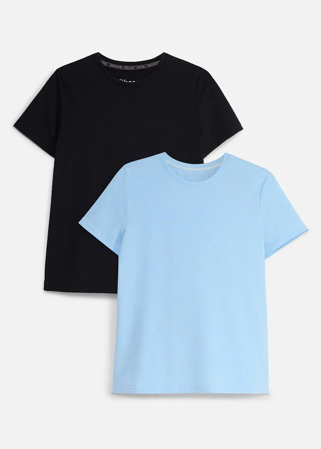 Camiseta deportiva de algodón de secado rápido (2 unidades)