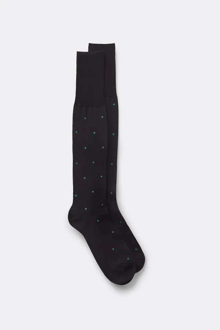 Intimissimi Calcetines Largos de Hilo de Escocia Hombre Impreso Tamaño 40-41