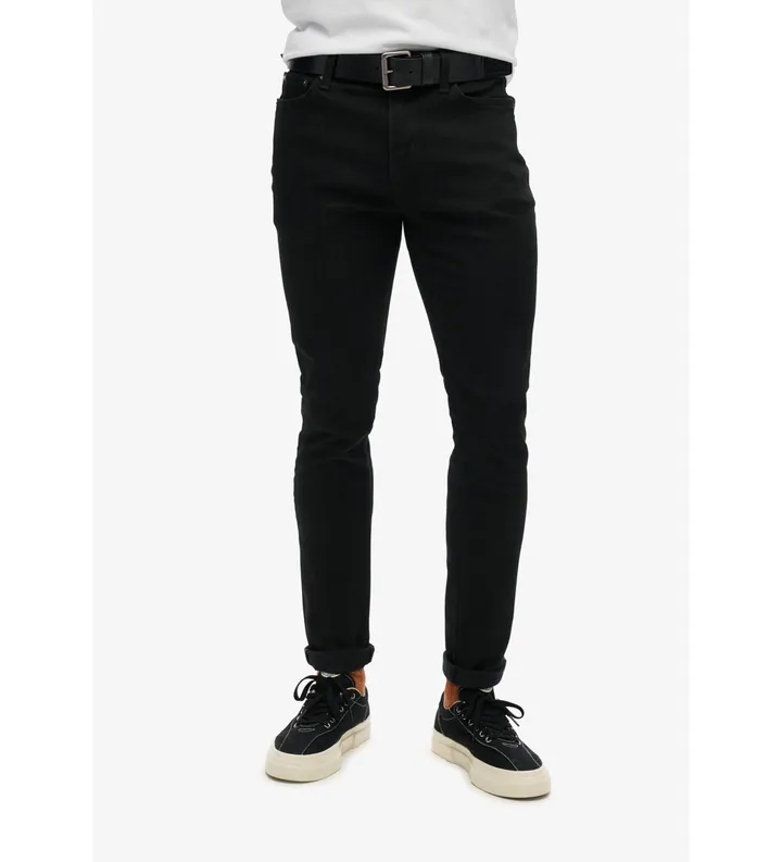 Superdry para hombre. M7010890A Jeans Pitillo Vintage negro (29/32), Casual, Algodón, Denim