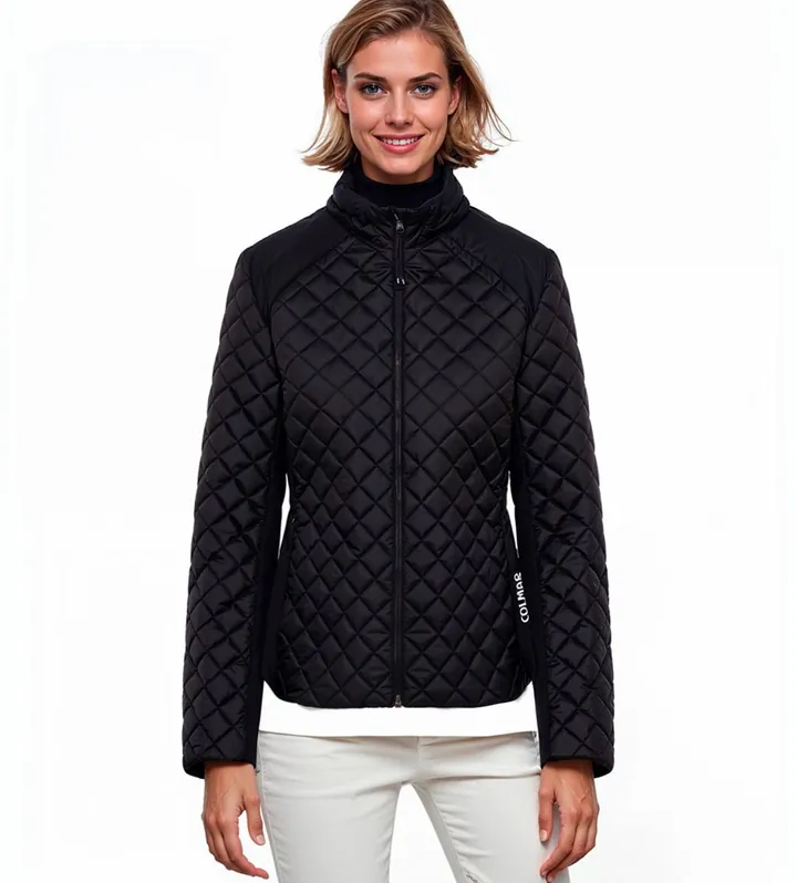 Colmar para mujer. 4230R-2XQ Chaqueta cortavientos acolchada negro (42), Casual, Poliéster