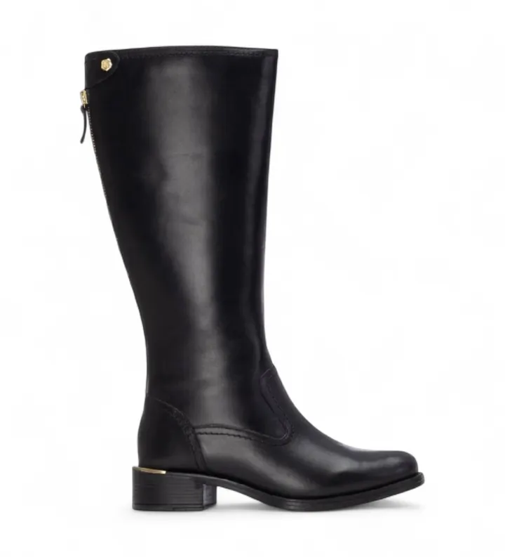 Carmela para mujer. 16264202-NEGRO Botas de Piel 162642 negro (36), 1 a 3cm, Cremallera, Casual