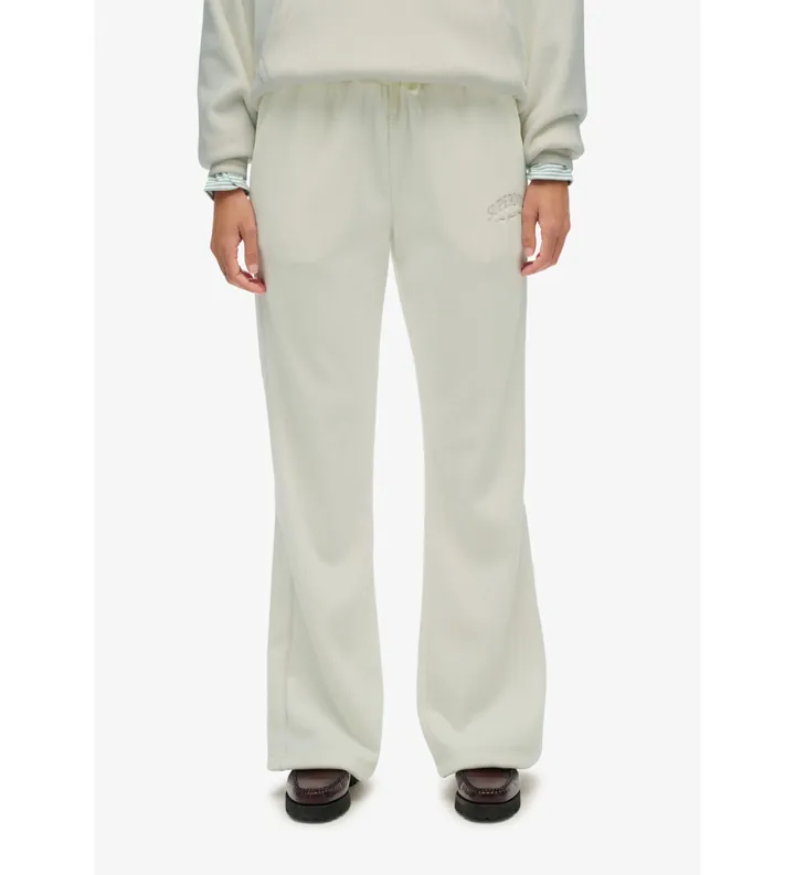 Superdry para mujer. W7011274A Pantalón Country Club Velour Straight beige (L), Casual, Sintético