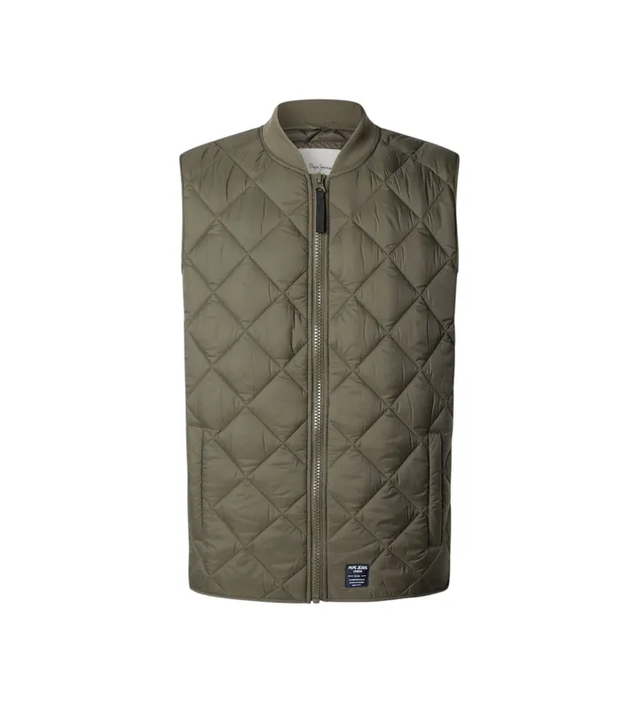 Pepe Jeans para hombre. PM4027184 Chaleco Jenry verde (M), Casual, Poliamida