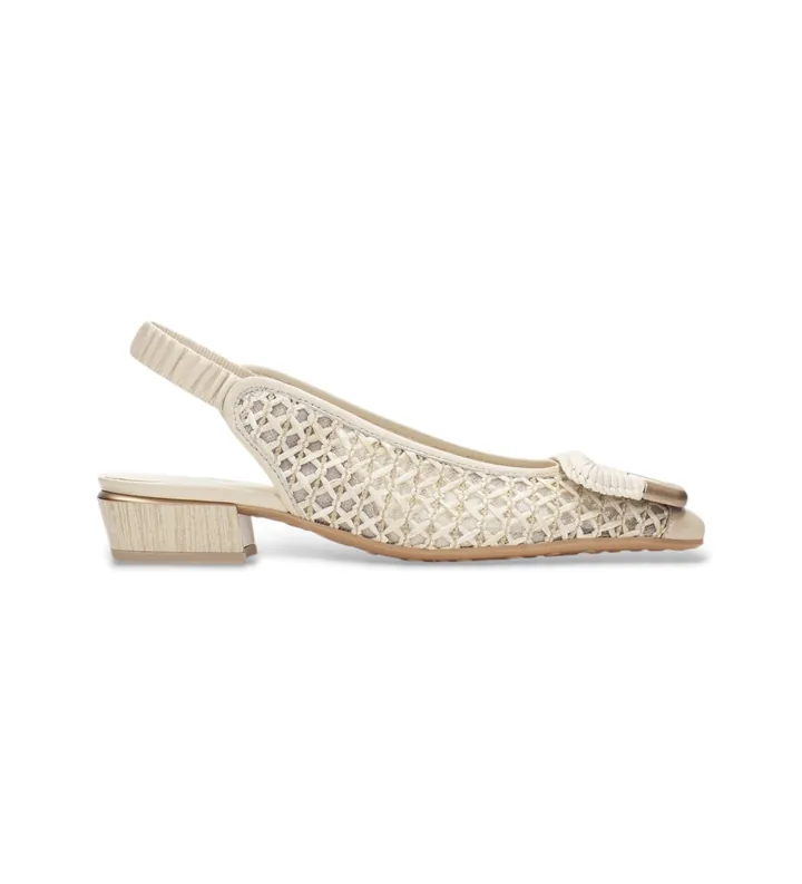 Hispanitas para mujer. RHV264658 Zapatos Azucena beige (36), Piel, Plano, 1 a 3cm, Ninguno, Casual, Fiesta, Clásico