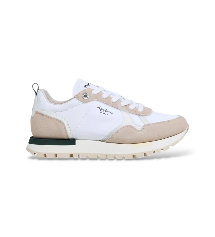 Pepe Jeans para hombre. PMS400032 Zapatillas Ari Urban blanco (40), Plano, Cordones, Casual