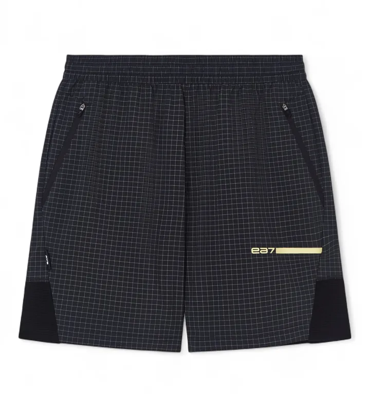 EA7 para hombre. 7M001506_AF22110 Pantalones Cortos Logo Series Negro (3XL), Casual, Deportivo, Sportswear, Multideporte, Poliamida