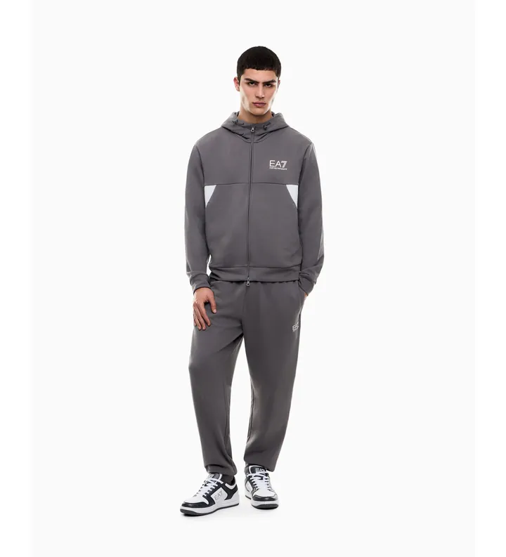 EA7 para hombre. 7M001611_AF12451 Chándal Summer Block Gris (3XL), Casual, Deportivo, Algodón, Manga larga