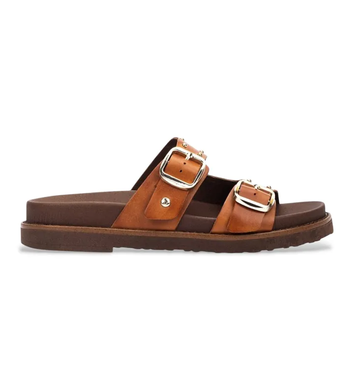Pikolinos para mujer. W7Z-0939 Sandalias de Piel Aitana marrón (35), 1 a 3cm, Ninguno, Casual