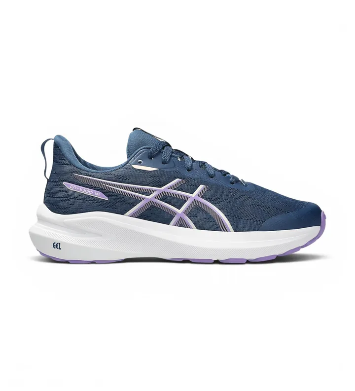 Asics para mujer/niña. 1014A382 Zapatillas GT-1000 14 GS marino (3.5USA=35.5), Plano, Cordones, Casual, Deportivo, Multideporte, moda infant