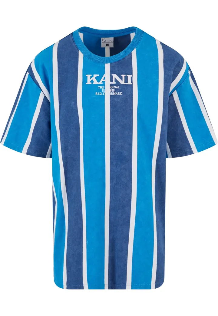 Karl Kani Camiseta azul / aqua / blanco