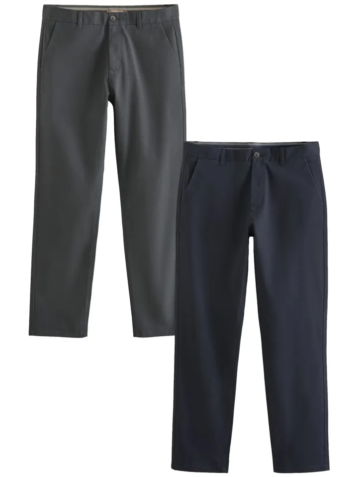 Next Pantalón chino azul / gris