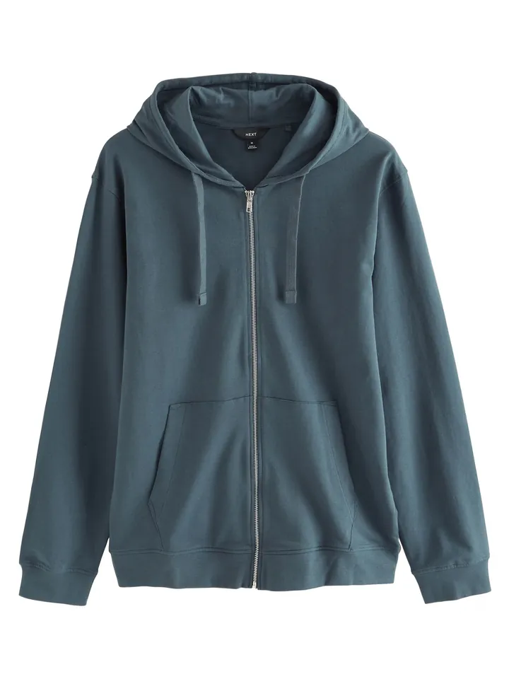 Next Sudadera con cremallera petróleo