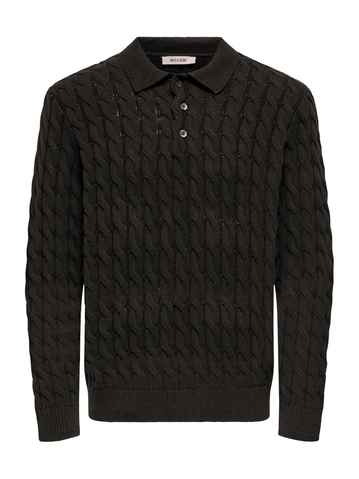 Only & Sons Jersey 'KICKER' marrón oscuro