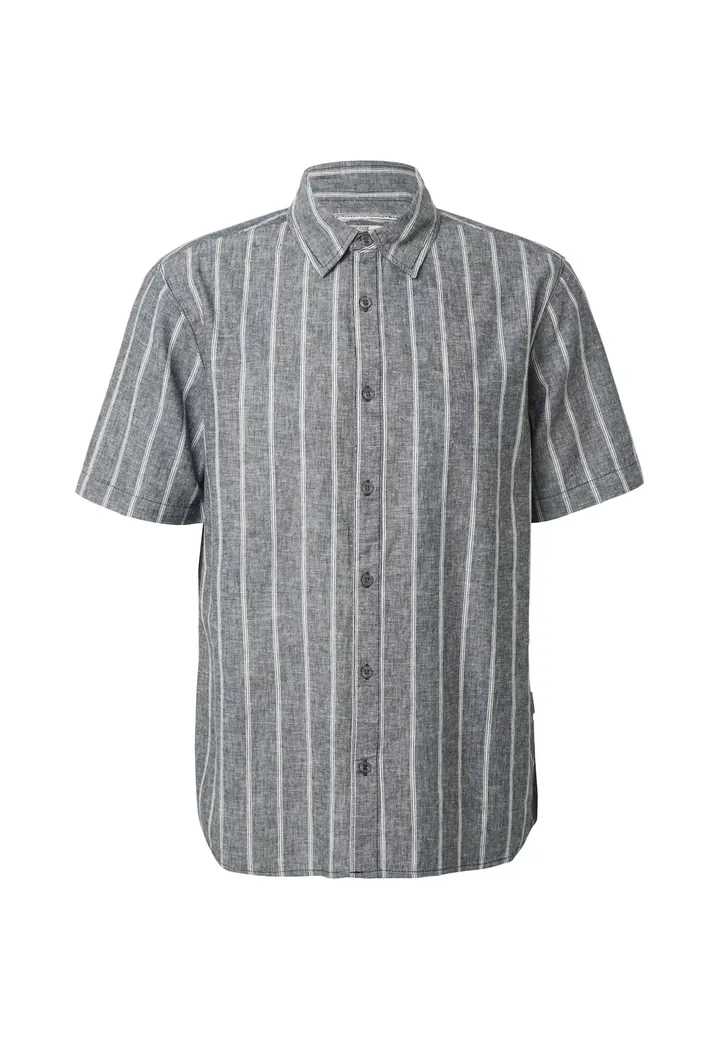 INDICODE JEANS Camisa 'Tryp' antracita / blanco