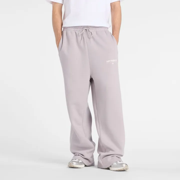 new balance Pantalón deportivo 'Trackside Fleece Pant' gris / gris humo