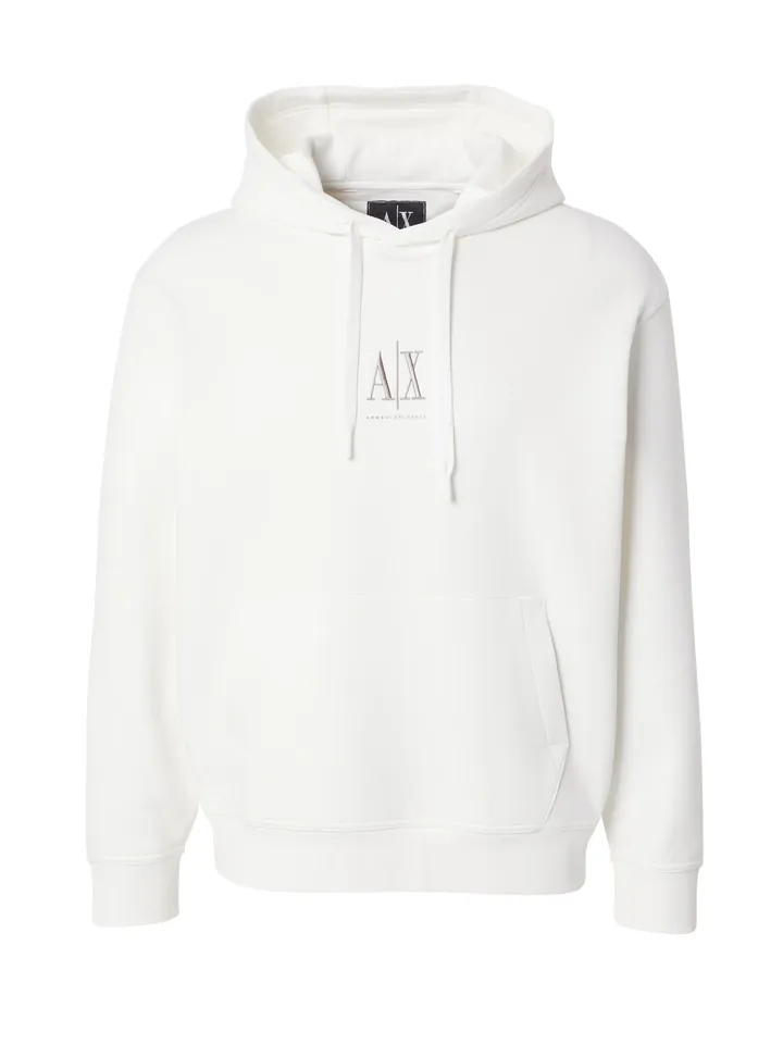 ARMANI EXCHANGE Sudadera marrón / offwhite
