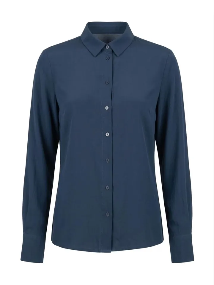 Posh Gear Blusa 'Seidenbluse Collettoseta'  azul oscuro